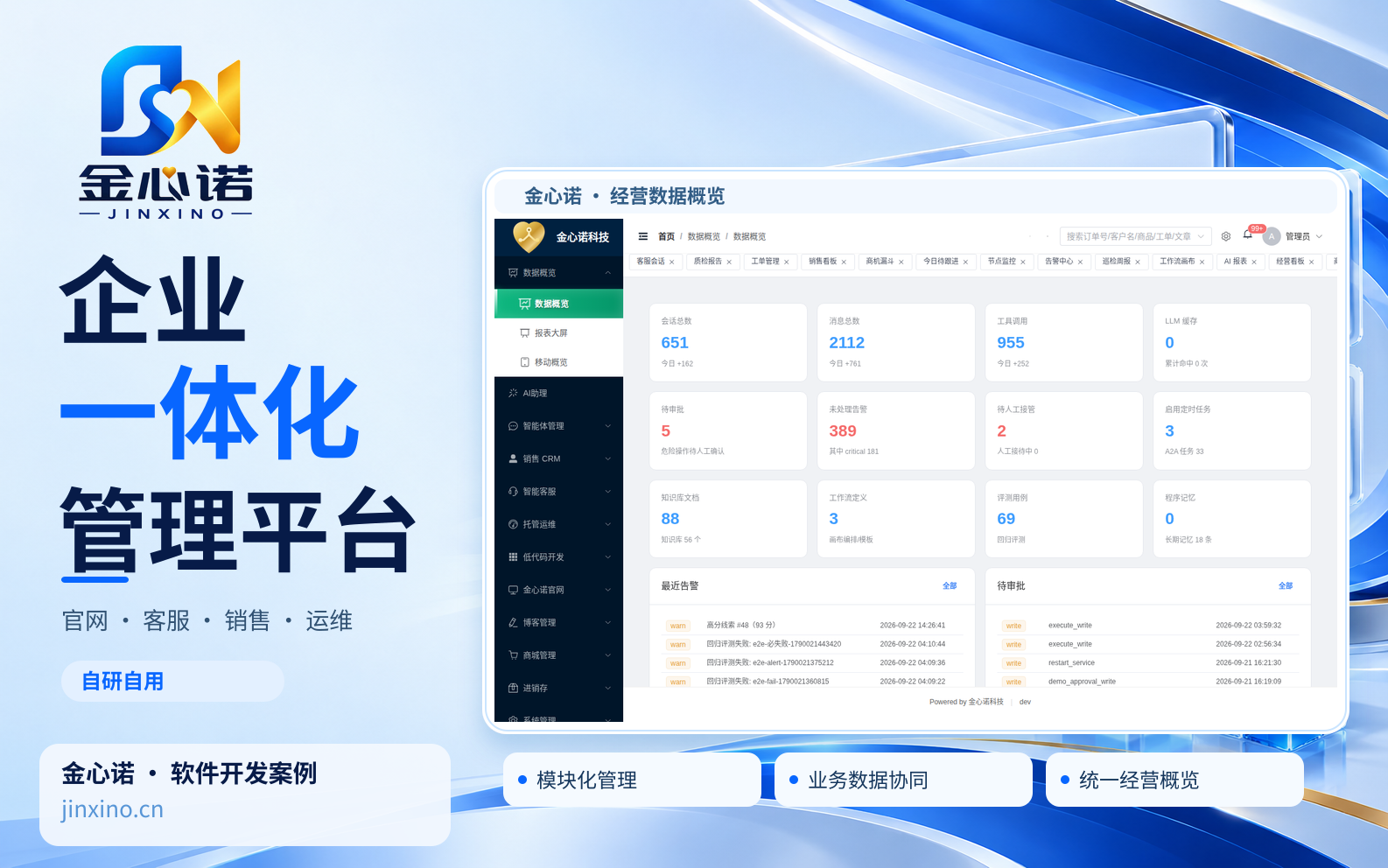 企业一体化管理平台（自研自用）